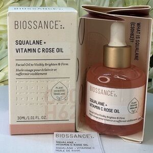 BIOSSANCE SQUALANE + VITAMIN C ROSE OIL NWT 1.01 fl oz